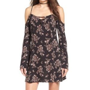 Nordstrom Cold Shoulder Floral Print Dress
